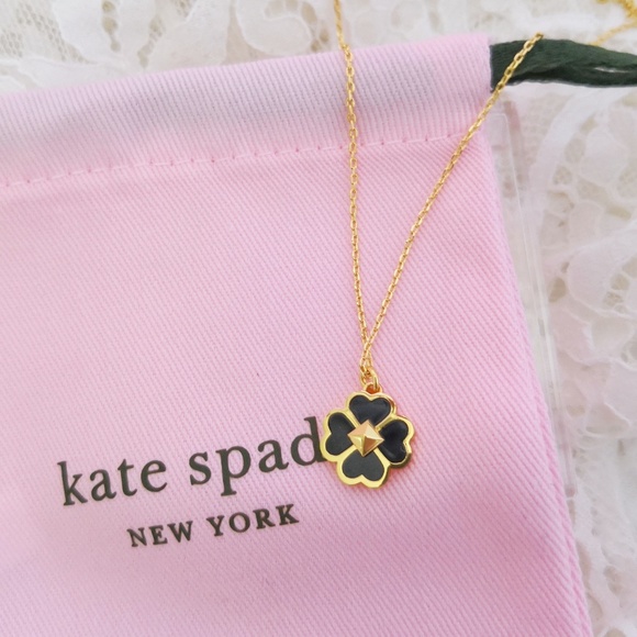Kate Spade Spades & Studs Enamel Mini Pendant Necklace - Picture 1 of 4
